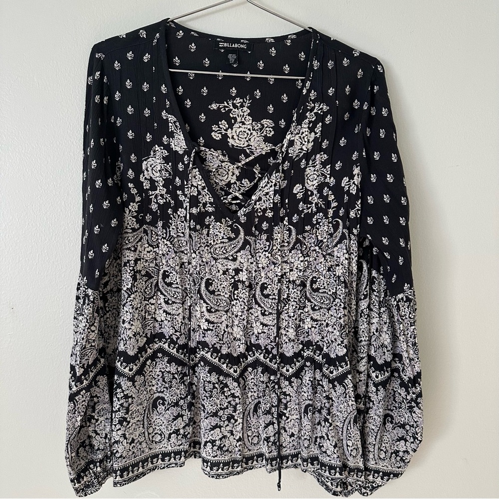 | billabong • just a dream woven peasant blouse • small | - Picture 5 of 12